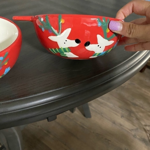 Ganz Christmas Holiday Winter Reindeer Serving Trays and Bowls Set - Picture 7 of 11